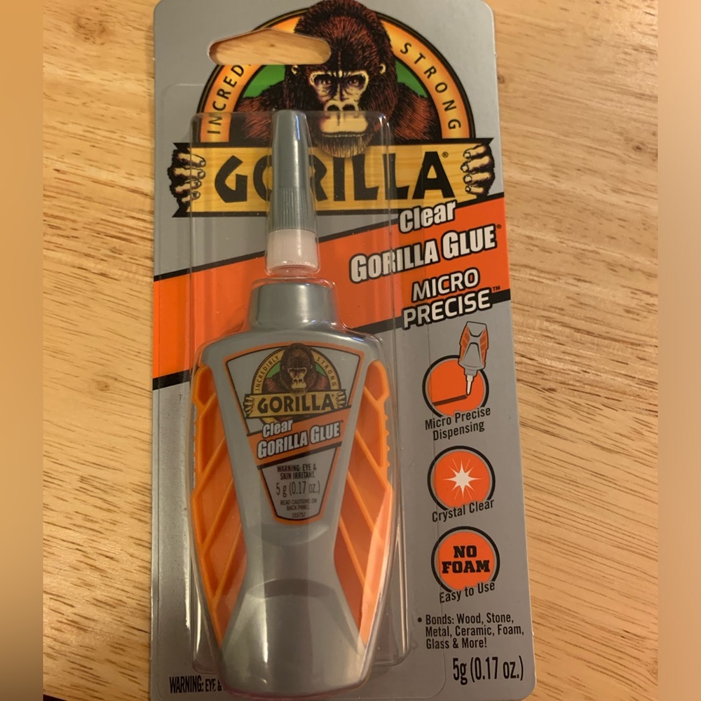 Brand new Gorilla Glue clear Gorilla glue micro precise 5g, 0.17 fl ozs Easy to